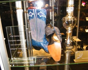 Here are my boots with their awards.