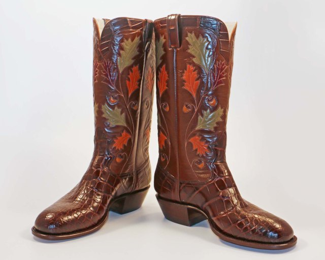 Newly completed boots