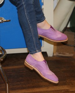 Purple shoes